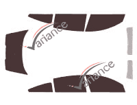 Tinted film kit Citroën C6 Sedan 4 doors (2005 - 2012) Tinted film kit Citroën C6 Sedan 4 doors (2005 - 2012)