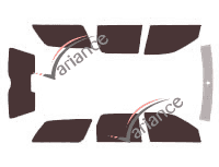 Ford Mondeo (1) 5-door Estate (1993 - 2000) tinted film kit Ford Mondeo (1) 5-door Estate (1993 - 2000) tinted film kit