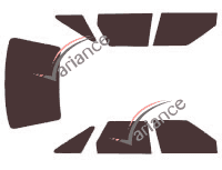 Honda Concerto 5-door tinted film kit (1988 - 1996) Honda Concerto 5-door tinted film kit (1988 - 1996)