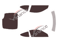 Honda Insight (1) 3-door (2000 - 2008) tinted film kit Honda Insight (1) 3-door (2000 - 2008) tinted film kit