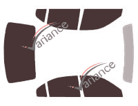 Tinted film kit Hyundai Elantra (3) 4-door sedan (2000 - 2006) Tinted film kit Hyundai Elantra (3) 4-door sedan (2000 - 2006)