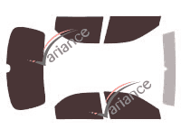 Tinted film kit Kia Sephia Sedan 4 doors (1997 - 2004) Tinted film kit Kia Sephia Sedan 4 doors (1997 - 2004)