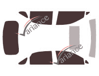 Lexus RX (3) 5-door (2009 - 2015) tinted film kit