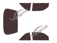 Tinted film kit Mercedes-Benz S-Class (2) Cup 2-door (1992 - 1999) Tinted film kit Mercedes-Benz S-Class (2) Cup 2-door (1992 - 1999)