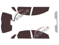 Tinted film kit Citroën C5 (1) (phase 1) 5 doors (2001 - 2004) Tinted film kit Citroën C5 (1) (phase 1) 5 doors (2001 - 2004)