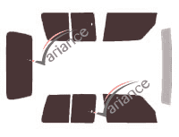 Tinted film kit Mitsubishi Pajero (2) Short 3 doors (1991 - 2000) Tinted film kit Mitsubishi Pajero (2) Short 3 doors (1991 - 2000)