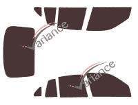 Tinted film kit Renault Symbol (2) Sedan 4 doors (2008 - 2013)