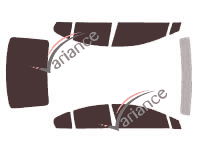 Toyota Avensis (4) Sedan 4-door (2009 - 2018) tinted film kit Toyota Avensis (4) Sedan 4-door (2009 - 2018) tinted film kit