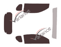 Tinted film kit Scion iQ 3-door (2008 - 2014) Tinted film kit Scion iQ 3-door (2008 - 2014)