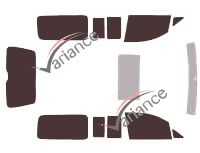 Volkswagen Caddy (4) Maxi 5-door (2016 - 2020) tinted film kit Volkswagen Caddy (4) Maxi 5-door (2016 - 2020) tinted film kit