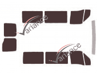 Nissan Interstar Tinted Film Kit (1) Short 5-door (1997 - 2011) Nissan Interstar Tinted Film Kit (1) Short 5-door (1997 - 2011)