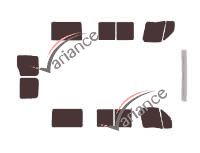 Nissan Interstar Tinted Film Kit (1) Short 5-door (1997 - 2011) Nissan Interstar Tinted Film Kit (1) Short 5-door (1997 - 2011)