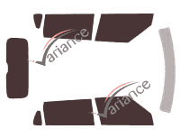 Kia Soul (1) 5-door (2009 - 2014) tinted film kit Kia Soul (1) 5-door (2009 - 2014) tinted film kit