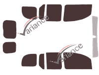 Nissan Kubistar (2) 6-door tinted film kit (2008 - 2022) Nissan Kubistar (2) 6-door tinted film kit (2008 - 2022)