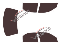 Ford Mondeo tinted film kit (1) 4-door sedan (1993 - 2000) Ford Mondeo tinted film kit (1) 4-door sedan (1993 - 2000)