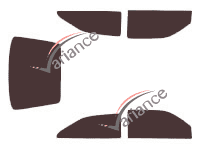 Ford Sierra (1) 3-door (1982 - 1993) tinted film kit Ford Sierra (1) 3-door (1982 - 1993) tinted film kit