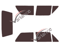 Volkswagen Golf (2) 3 doors (1983 - 1987) tinted film kit Volkswagen Golf (2) 3 doors (1983 - 1987) tinted film kit