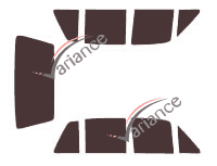 Volkswagen Golf (2) 5 doors (1983 - 1987) tinted film kit Volkswagen Golf (2) 5 doors (1983 - 1987) tinted film kit