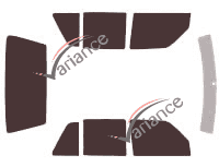 Volkswagen Golf (2) 5 doors (1987 - 1992) tinted film kit Volkswagen Golf (2) 5 doors (1987 - 1992) tinted film kit