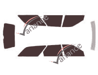 Tinted film kit Citroën Xantia Break 5 doors (1995 - 2002) Tinted film kit Citroën Xantia Break 5 doors (1995 - 2002)