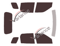 Subaru Justy 5 porte kit pellicola colorata (2003 - 2007) Subaru Justy 5 porte kit pellicola colorata (2003 - 2007)