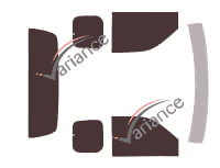 Mazda BT-50 (1) Super Cab Pick-Up 4-door (2006 - 2011) tinted film kit Mazda BT-50 (1) Super Cab Pick-Up 4-door (2006 - 2011) tinted film kit