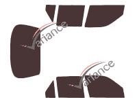 Mazda 121 5-door tinted film kit (1996 - 2002) Mazda 121 5-door tinted film kit (1996 - 2002)