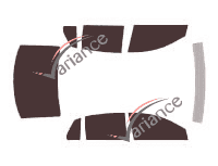 Volkswagen Phaeton (2) 4-door sedan (2009 - 2016) tinted film kit Volkswagen Phaeton (2) 4-door sedan (2009 - 2016) tinted film kit