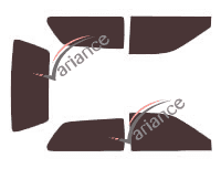 Dodge Colt 3 door tinted film kit (1989 - 1992) Dodge Colt 3 door tinted film kit (1989 - 1992)