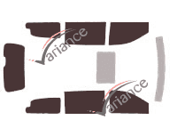 Chrysler Grand Voyager (5) 5-door (2008 - 2016) tinted film kit Chrysler Grand Voyager (5) 5-door (2008 - 2016) tinted film kit