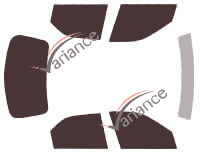 Tinted film kit Citroën Xsara (1) 5 doors (1997 - 2005) Tinted film kit Citroën Xsara (1) 5 doors (1997 - 2005)