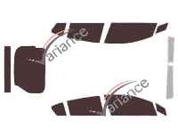 Honda Insight (2) 5-door (2009 - 2014) tinted film kit Honda Insight (2) 5-door (2009 - 2014) tinted film kit