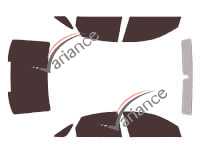 Tinted film kit Audi A8 (2) Short 4-door sedan (2002 - 2010) Tinted film kit Audi A8 (2) Short 4-door sedan (2002 - 2010)