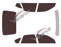 Subaru Legacy (4) 4-door sedan (2003 - 2009) tinted film kit Subaru Legacy (4) 4-door sedan (2003 - 2009) tinted film kit