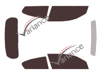 Tinted film kit Bmw Serie 1 (1) 3 doors (2007 - 2012) Tinted film kit Bmw Serie 1 (1) 3 doors (2007 - 2012)