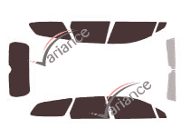 Tinted film kit Citroën C5 (2) Estate 5 doors (2008 - 2018) Tinted film kit Citroën C5 (2) Estate 5 doors (2008 - 2018)