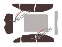 Nissan Grand Qashqai (1) 5-door (2008 - 2014) tinted film kit Nissan Grand Qashqai (1) 5-door (2008 - 2014) tinted film kit