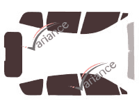 Tinted film kit Renault Scenic (3) Long 5 doors (2009 - 2017) Tinted film kit Renault Scenic (3) Long 5 doors (2009 - 2017)