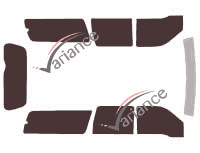 Kit film teinté Ford Excursion 5 portes (2000 - 2007) Kit film teinté Ford Excursion 5 portes (2000 - 2007)