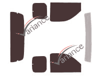 Ford Ranger (3) Super Cab Pick-up 2 door tinted film kit (1998 - 2007) Ford Ranger (3) Super Cab Pick-up 2 door tinted film kit (1998 - 2007)