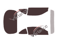 Ford ZX 2 Coupé 3 door tinted film kit (1996 - 2003) Ford ZX 2 Coupé 3 door tinted film kit (1996 - 2003)