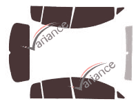 Volkswagen Golf (6) Plus 5-door (2009 - 2014) tinted film kit Volkswagen Golf (6) Plus 5-door (2009 - 2014) tinted film kit