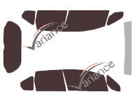 Honda Fit (2) 5 puertas (2007 - 2014) kit de láminas tintadas