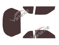 Honda Integra (2) Coupe 3 doors (1989 - 1993) tinted film kit Honda Integra (2) Coupe 3 doors (1989 - 1993) tinted film kit