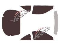 Honda Integra (3) Coupe 3 porte kit pellicola colorata (1994 - 2001)