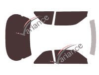 Tönungsfolien-Kit Honda Legend (1) Coupe 2-Türer (1985 - 1990) Tönungsfolien-Kit Honda Legend (1) Coupe 2-Türer (1985 - 1990)