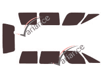 Pontiac Trans Sport (1) 5-door (1990 - 1996) tinted film kit Pontiac Trans Sport (1) 5-door (1990 - 1996) tinted film kit