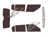 Tinted film kit Skoda Fabia (2) 5-door (2007 - 2014) Tinted film kit Skoda Fabia (2) 5-door (2007 - 2014)