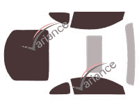 Hyundai Genesis (1) 3-door Coupe (2009 - 2013) tinted film kit Hyundai Genesis (1) 3-door Coupe (2009 - 2013) tinted film kit