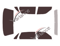 Jaguar XJ (4) L-Long 4-door Sedan (1998 - 2003) tinted film kit Jaguar XJ (4) L-Long 4-door Sedan (1998 - 2003) tinted film kit